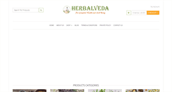 Desktop Screenshot of herbalveda.co.uk